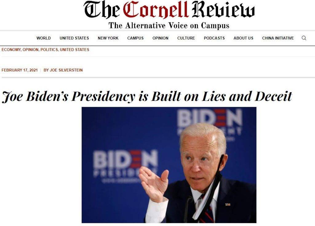 Biden lies